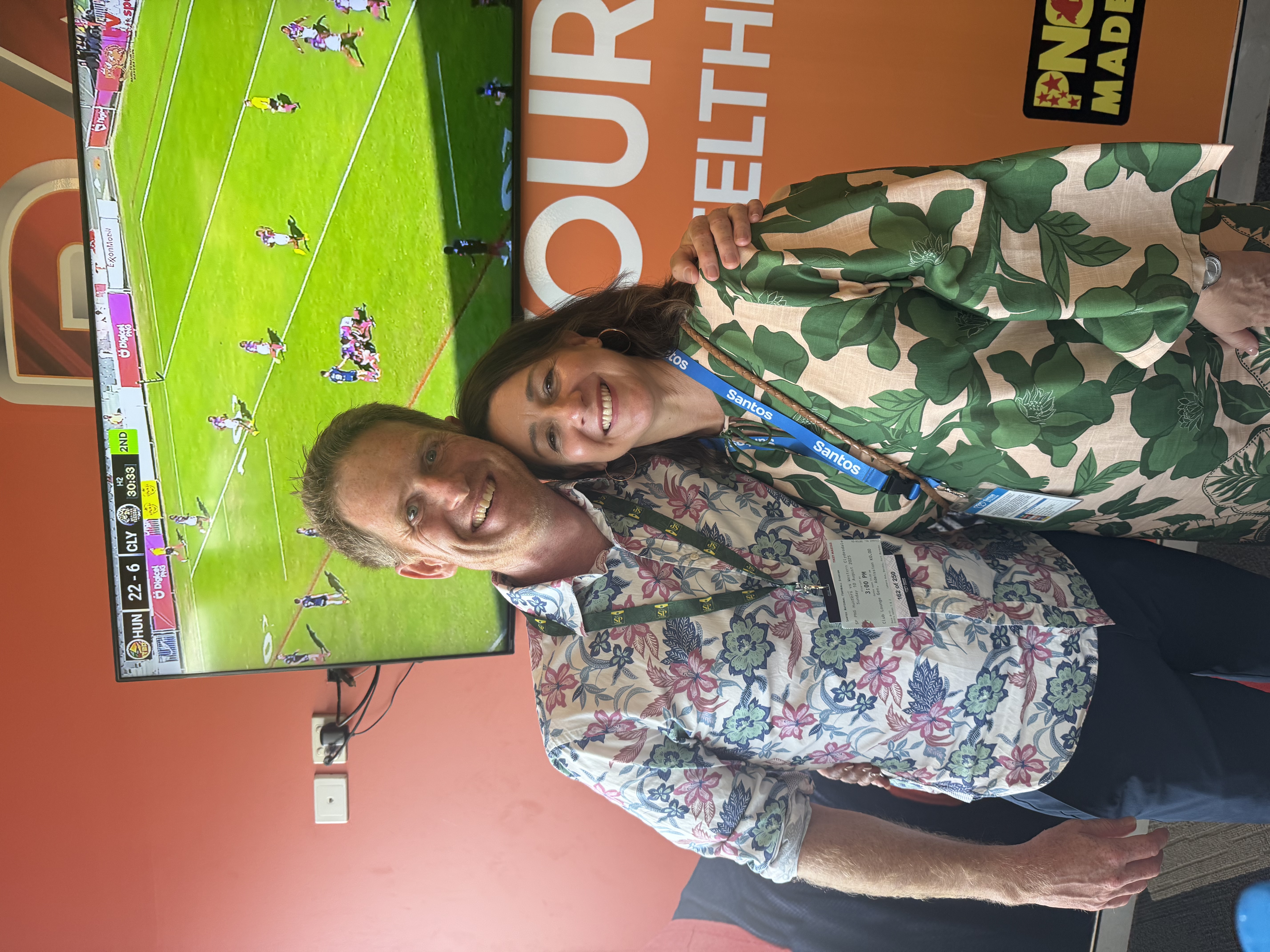 Nathan Aherne at rugby league networking in Port Moresby for Laikim PNG