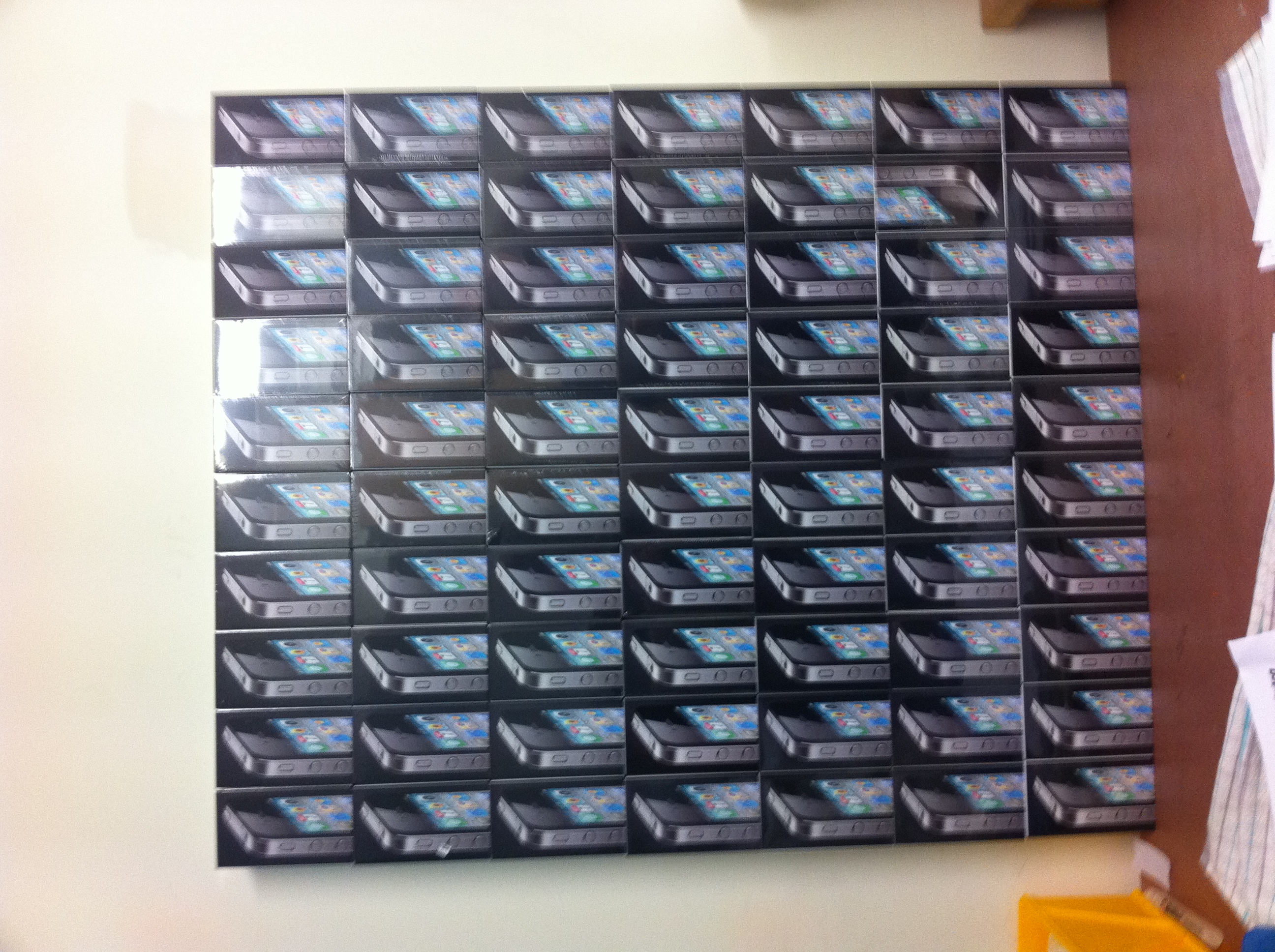 Seventy iPhones purchased by Reddog Technology when they were difficult to obtain