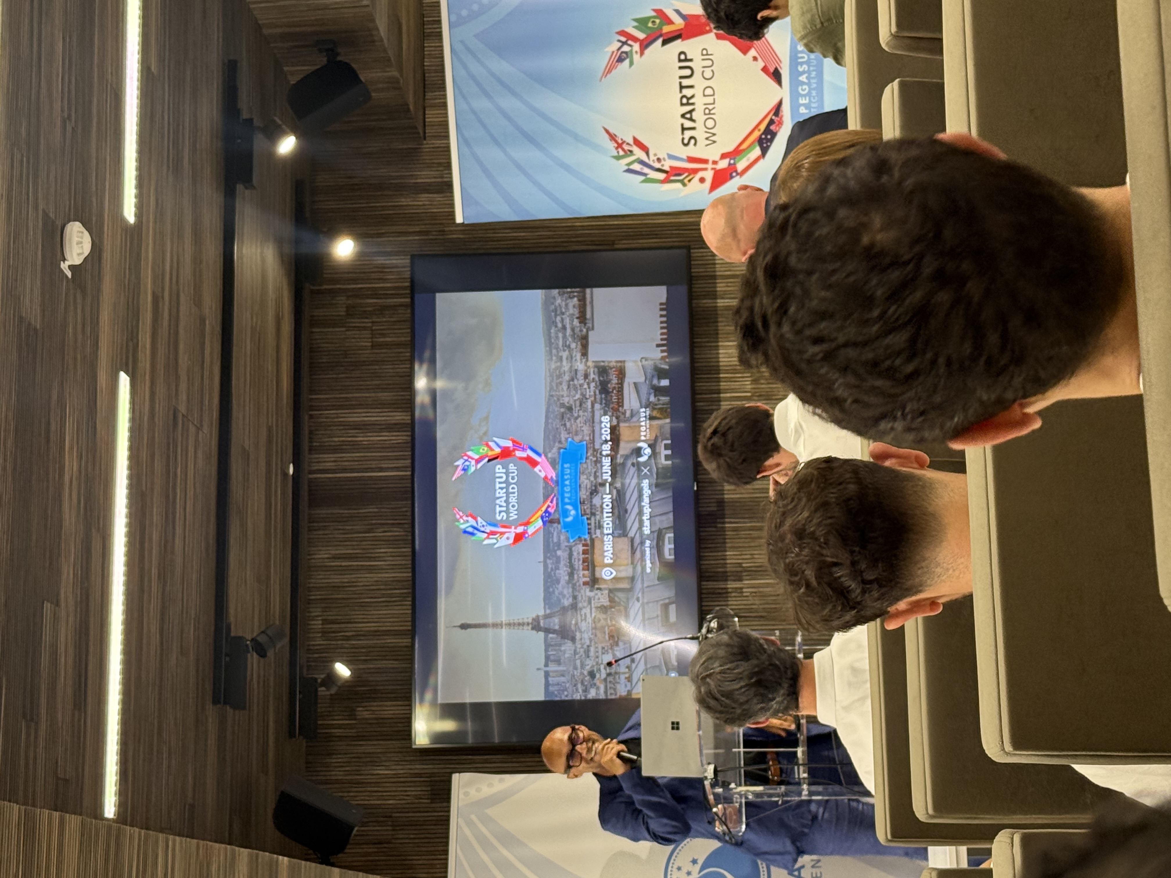 Nathan Aherne at Startup World Cup in Paris