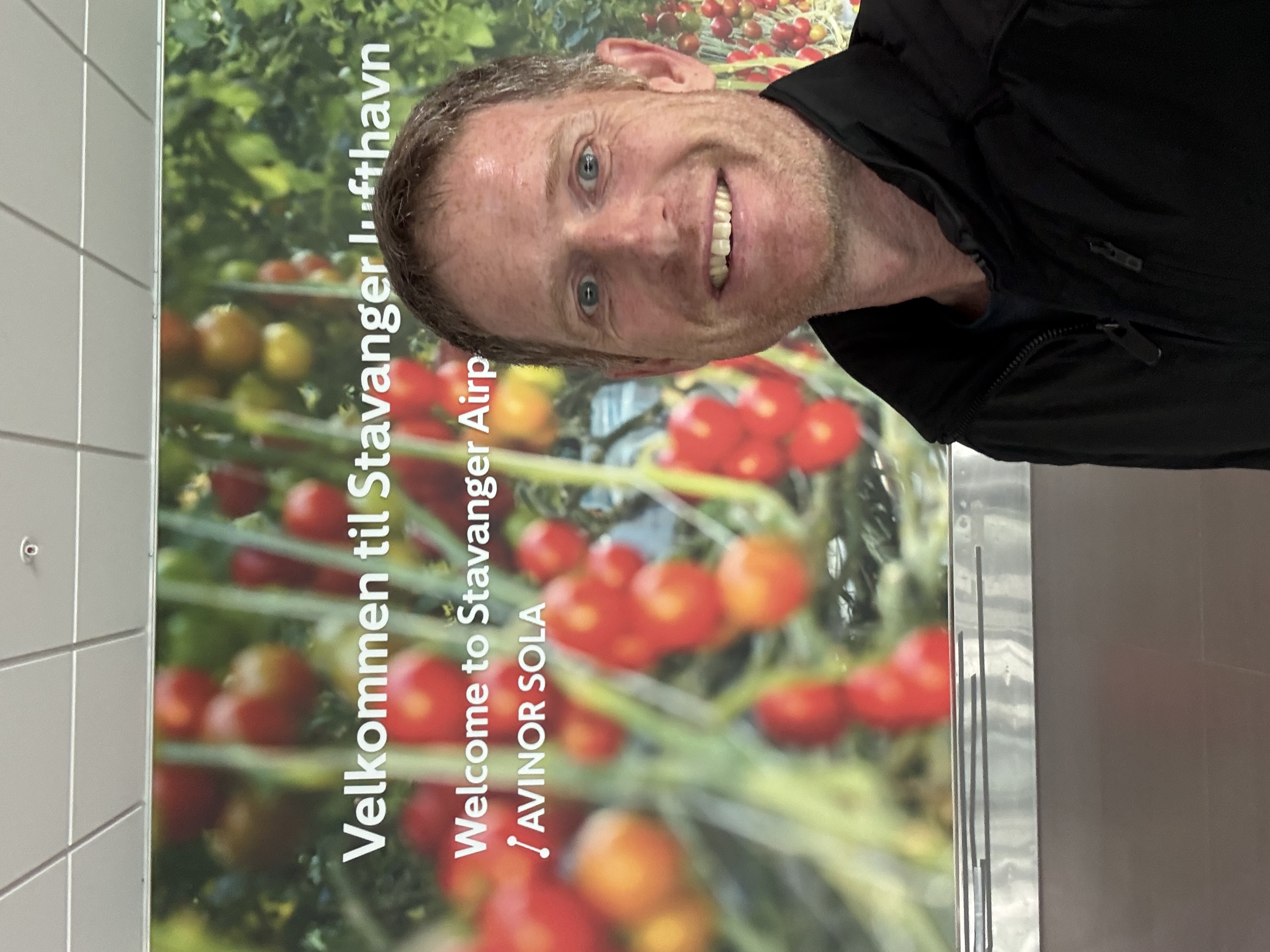 Nathan Aherne in Stavanger, Norway, for oil and gas meetings