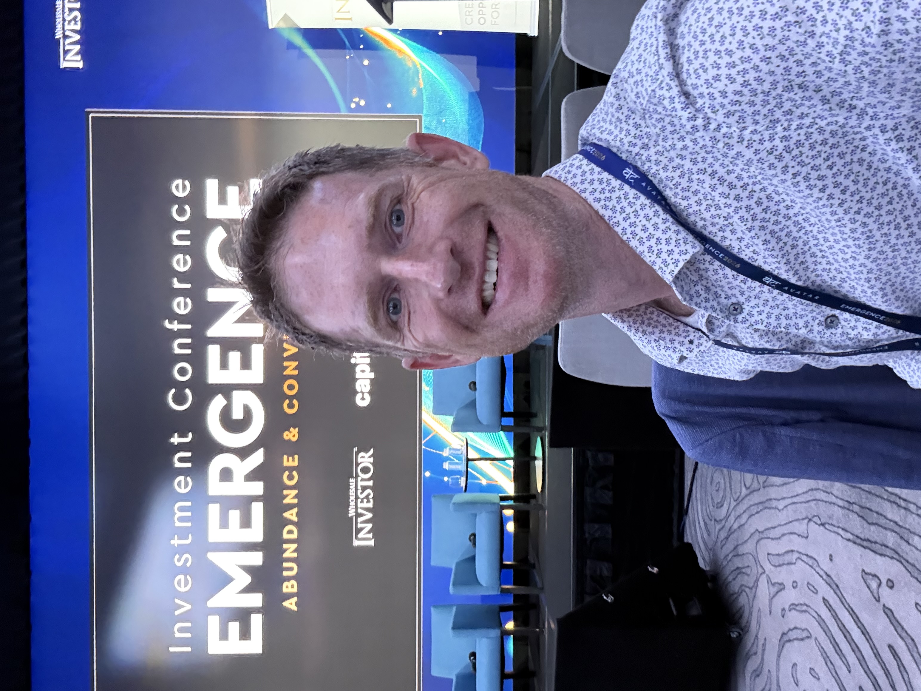Nathan Aherne at an investors conference in Sydney
